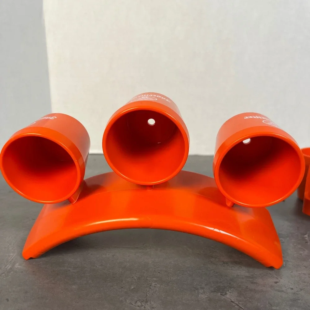 Jägermeister 6 Shooter Orange Shot Glass Holders Barware Set Hip Pants Placement
